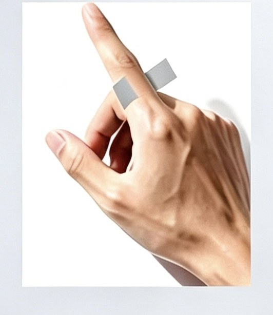 Wrap a paper strip around your finger